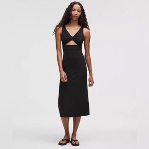 🆕🖤 Lululemon Nulu Twist Front Midi Dress - Black